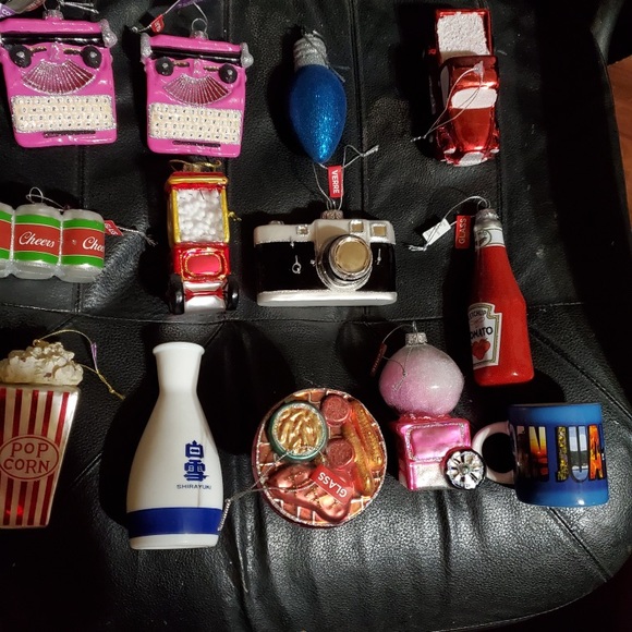 Blown glass popcorn machine ornament old world NWOT - Picture 9 of 9